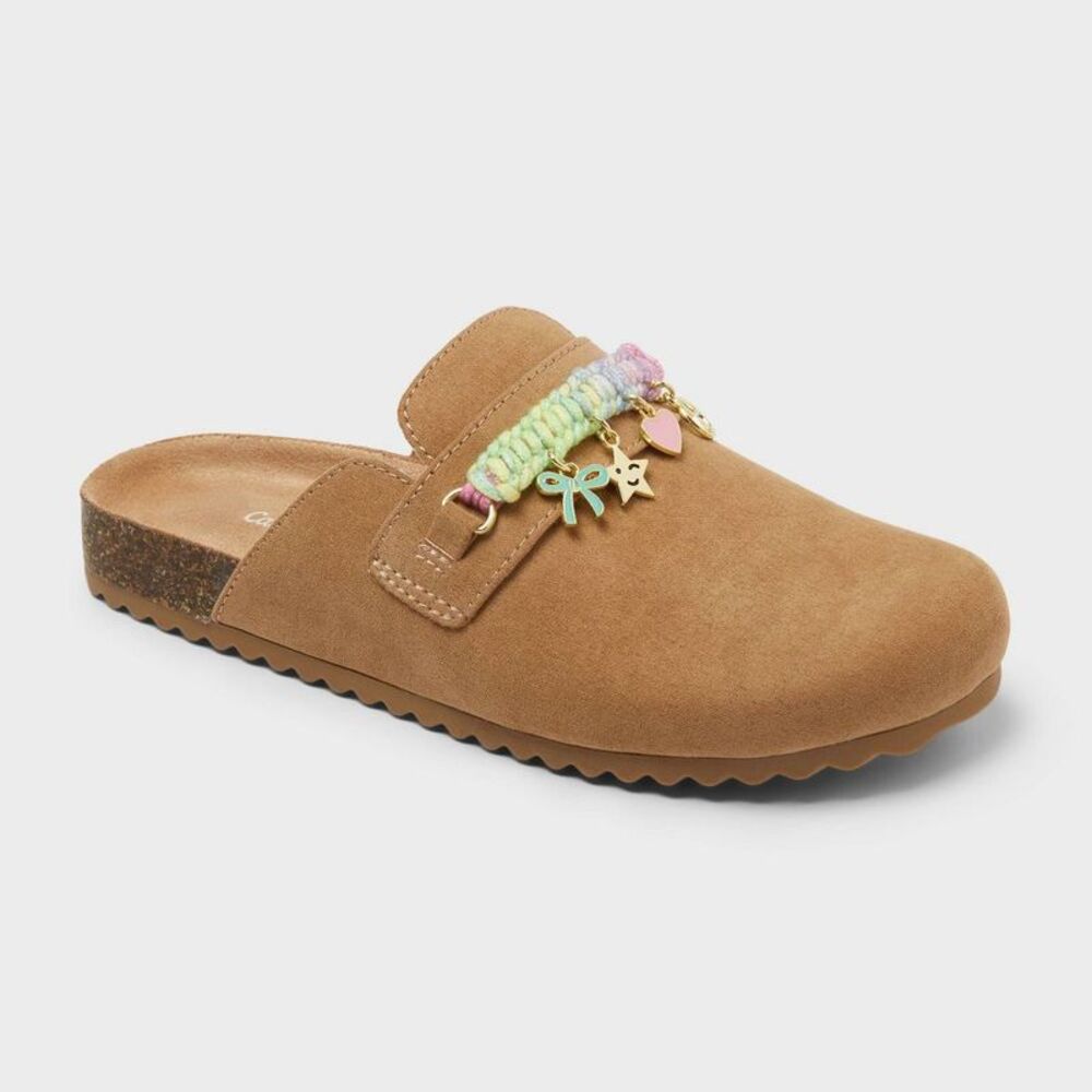 Kids' Adara Friendship Bracelet Clogs - Cat & Jack Tan 6